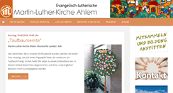 Desktop Screenshot of martin-luther-ahlem.de